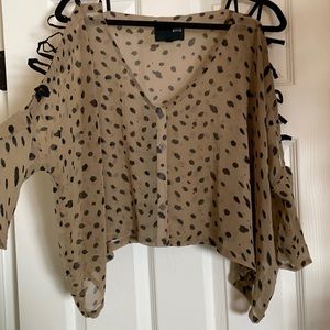 Uniqlo Polka dot Blouse